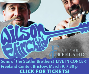 Wilson Fairchild Live at the Freeland in Bristow, March 9, click for tickets